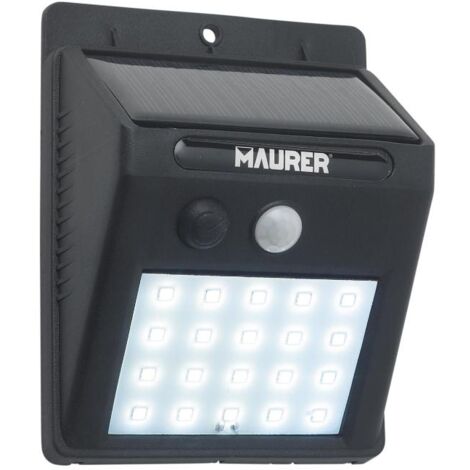 Aplique Solar LED 200 Lumenes, IP65 Con Sensor Movimiento y Crepuscular