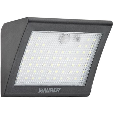 aplique solar led 250 lumenes con sensor de movimiento y crepuscular ip65