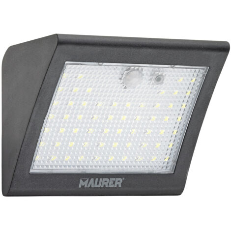 Aplique Solar Led 250 Lumenes Con Sensor De Movimiento y Crespuscular IP65
