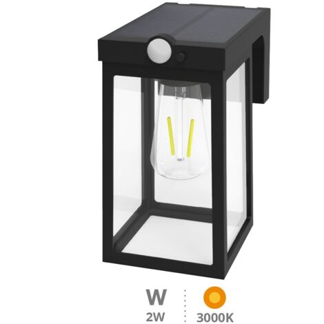 Aplique solar LED Sorso con sensor de movimiento y crepuscular 2W 3000K