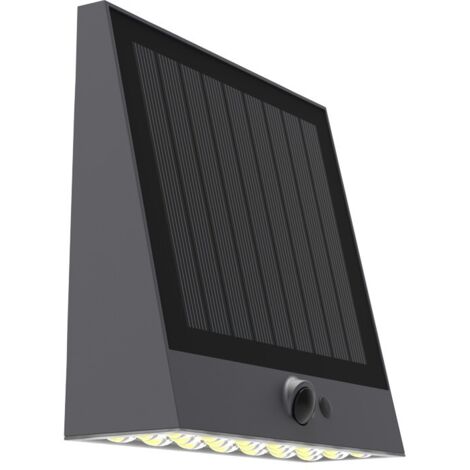 Aplique solar raksa 1000lm 4000k 5.2w negro aplique solar ra