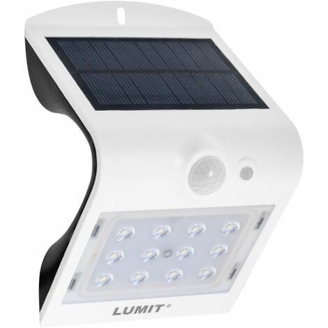 Aplique Solar SOLARIS IP65 1x1,5W LED 1xLED 220lm 6000K L.9,5xAl.14,5Blanco