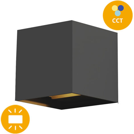 Aplique SORDO IP65 2x3W LED CCT 3000/4000/6500K Antracita