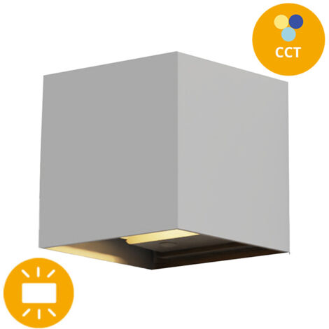 Aplique SORDO IP65 2x3W LED CCT 3000/4000/6500K Gris