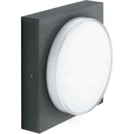 Aplique STERLO Round IP65 LED SMD AC 12.90W 1500lm CRI80 4000K Antracita