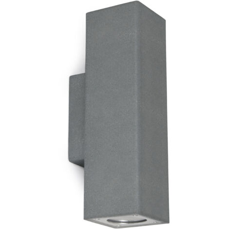 Aplique STONE Square IP65 GU10 2x12W up-down Concrete antracita