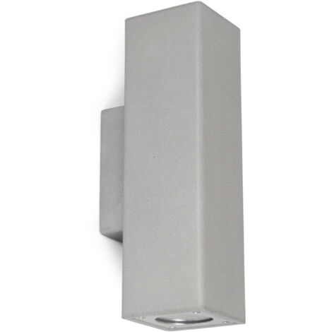 Aplique STONE Square IP65 GU10 2x12W up-down Concrete natural