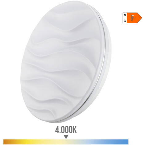 APLIQUE SUPER LED DE SUPERFICIE 24W 2490lm 4000K Ø38x7cm MODELO DESERT EDM