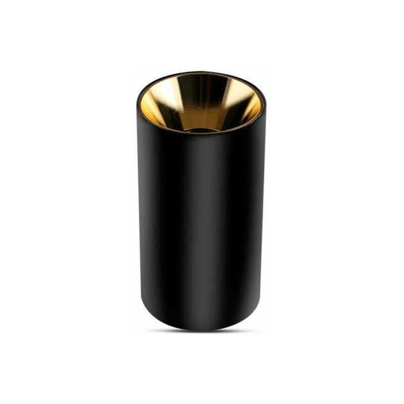 

V-tac - Aplique superficie para bombilla LED GU10 elegant cylindrical negro+oro