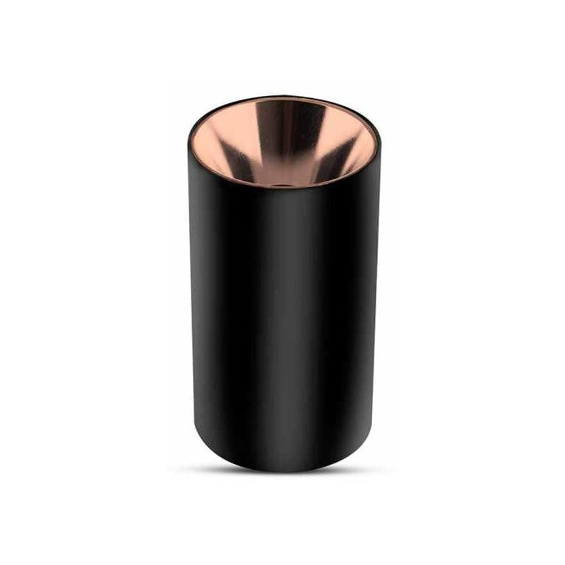 

V-tac - Aplique superficie para bombilla LED GU10 elegant cylindrical negro+oro rosa