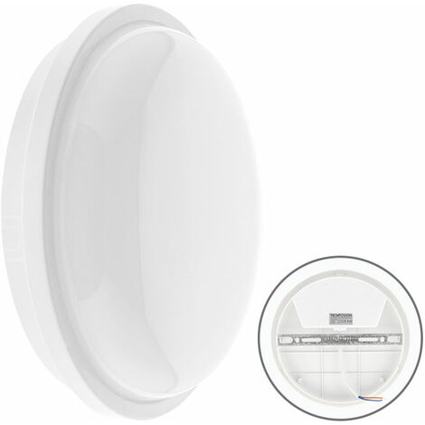 Aplique SURF ECOVISION redondo IP65 1x20W LED 1440lm 6400K 120°Al.7,3xD.21,8cm Blanco