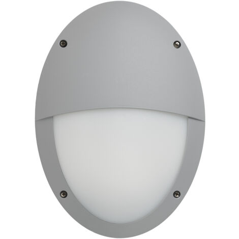Aplique TEIA Ver. Hood IP66 E27 23W Gris
