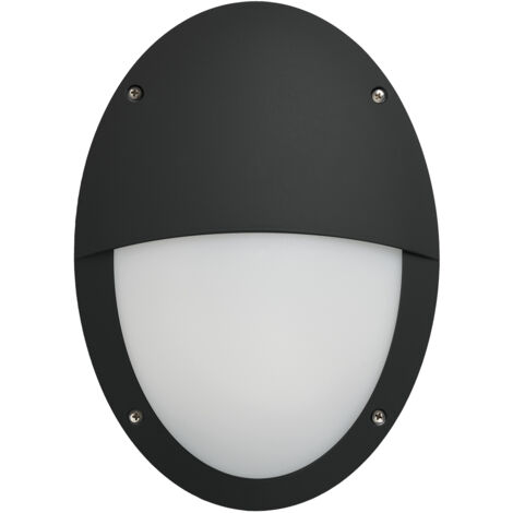 Aplique TEIA Ver. Hood IP66 E27 23W Negro