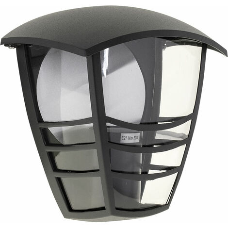 Aplique TERVA IP44 1xE27 L.19xAn.13,5xAl.19,5cm Antracita