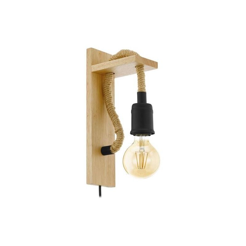 

Aplique vintage Eglo de cuerda y soporte de madera 220-240 V IP20 | Madera