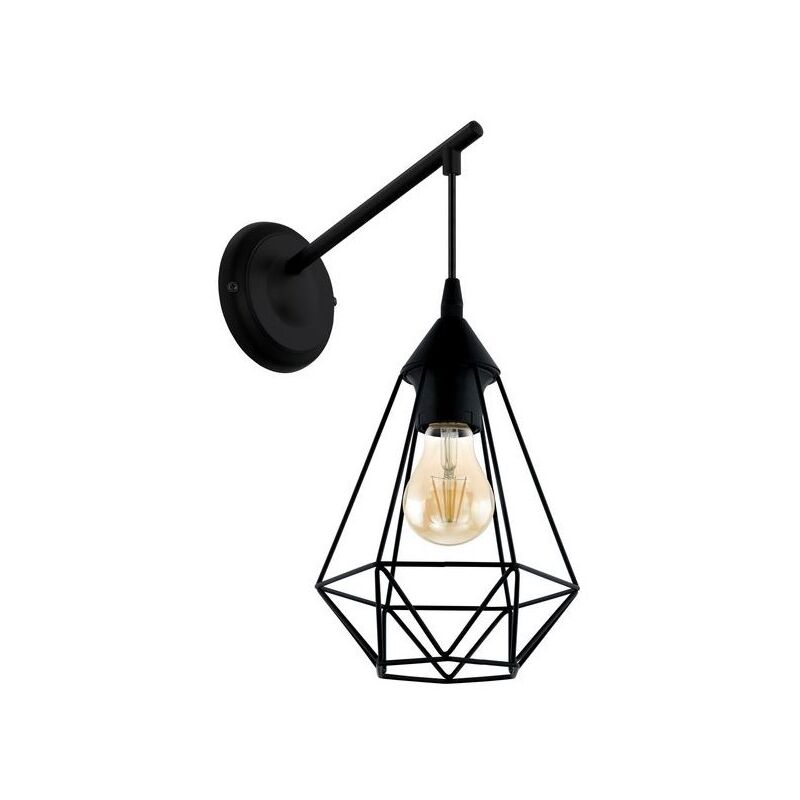 

Aplique vintage Eglo de metal negro 220-240 V IP20 | Metallo