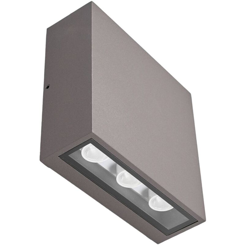 

Aplique LED exteriores Trixy rectang. gris grafito