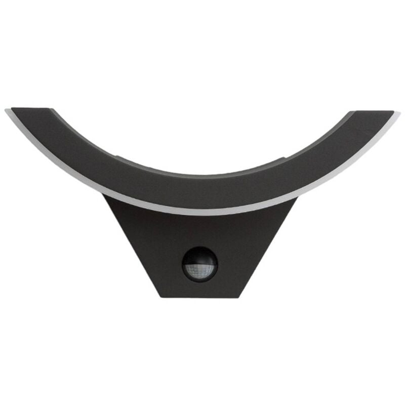 

Lucande - Aplique LED para exteriores Half sensor movimiento