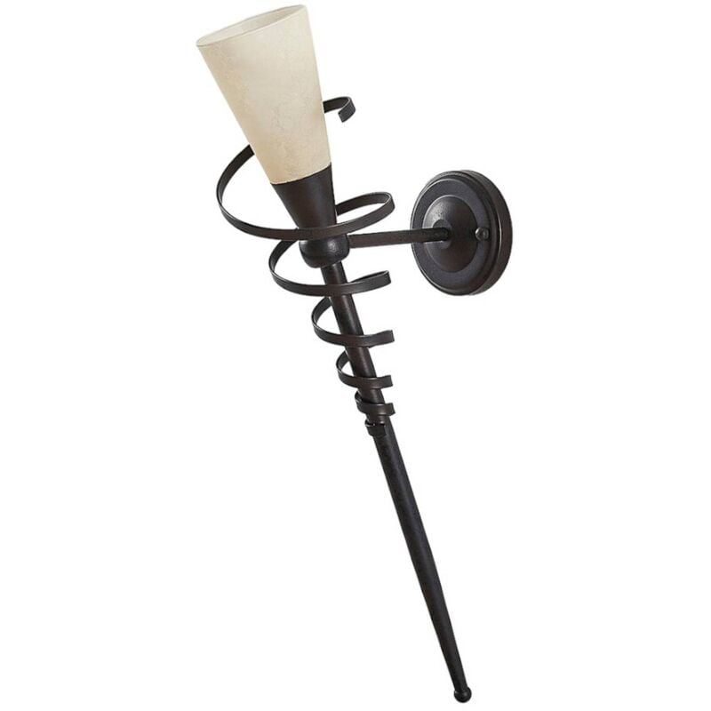 

Aplique LED Tjark en forma de antorcha color óxido