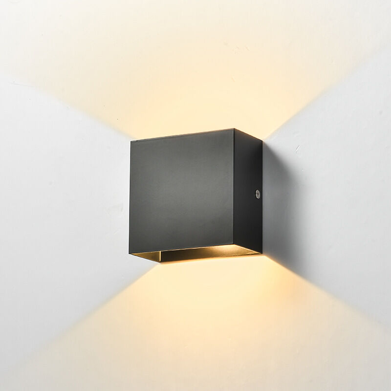 Apliques de pared para interiores con 3 modos de iluminación, modernos apliques de pared LED de aluminio, aplique de pared con cable con posición