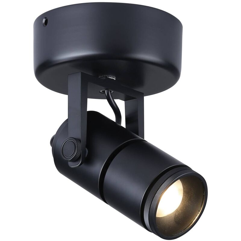 

Apliques de pared y techo LED COB 'ESCOP' Orientable con Zoom 12W | Negro