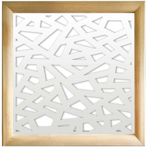 APOCALYPSE - Moduli Decorativi in Legno e PVC - Colore: bianco - Misura: 48x48 cm