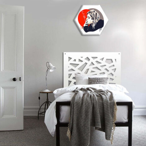 APOCALYPSE - Pannello in PVC traforato - Parasole - Misura: 48x48 cm - Colore: bianco
