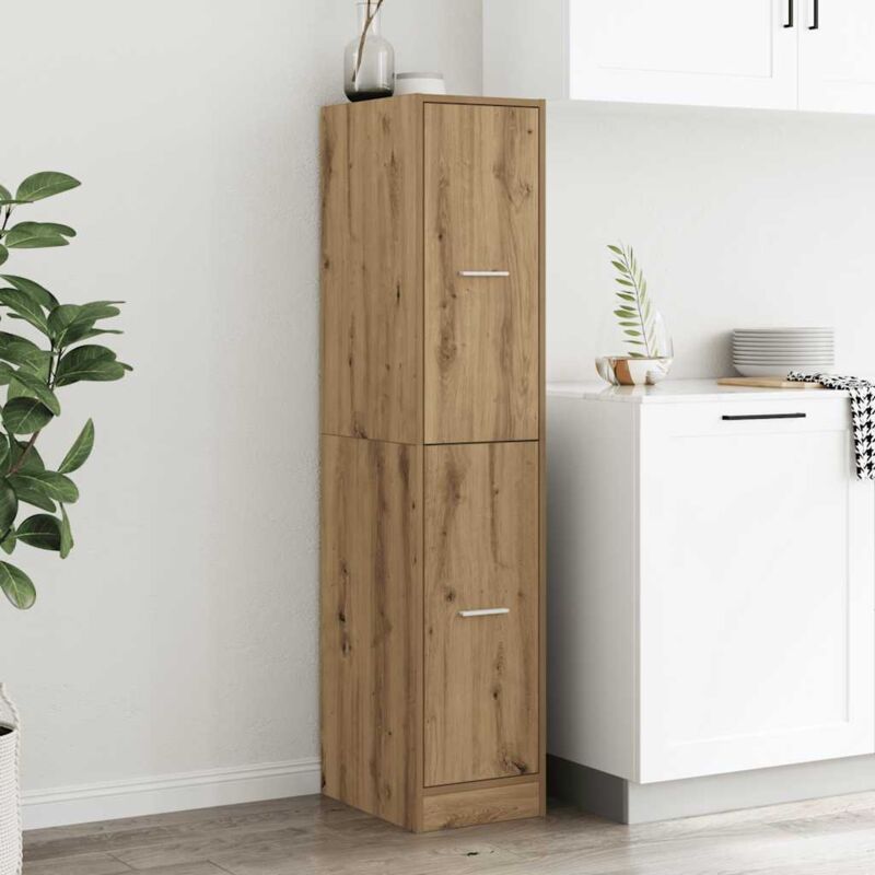 Apothecary Cabinet Artisian Oak 30x41x144.5 Cm Engineered Wood Vidaxl