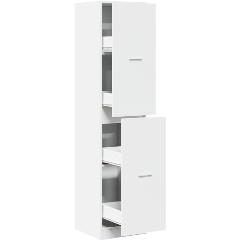 Apothecary Cabinet White 40x41x174.5 Cm Engineered Wood Vidaxl