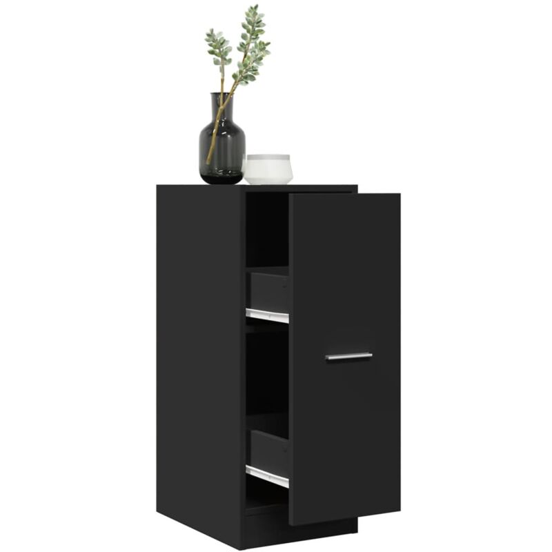 Apothekerschrank Schwarz 30x41x77, 5 Cm Holzwerkstoff Vidaxl