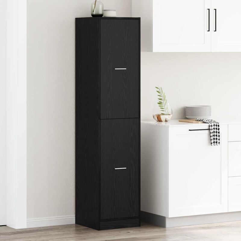 Apothekerschrank Schwarze Eiche 40 X 41 X 174.5 Cm Vidaxl
