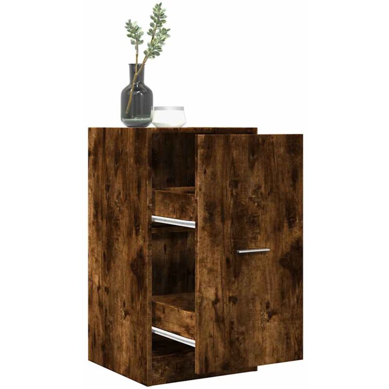 Apothekerschrank Räuchereiche 40x41x77, 5 Cm Holzwerkstoff - Vidaxl
