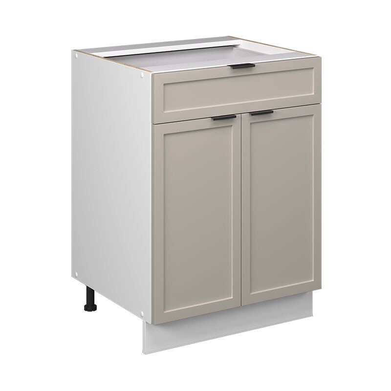 Küchenschränke Fame-line, Graubeige, 60 Cm Mit Schublade, Ohne Arbeitsplatte, Vicco