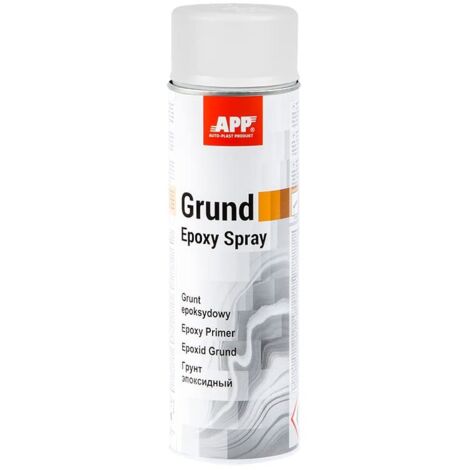 APP Epoxy Grund Spray - Fondo Epossidico per Carrozzeria e Metalli  Fondo Primer per Metallo con proprietà antiruggine  Primer Aggrappante ad Asciugatura Rapida  Grigio Chiaro  500 ml