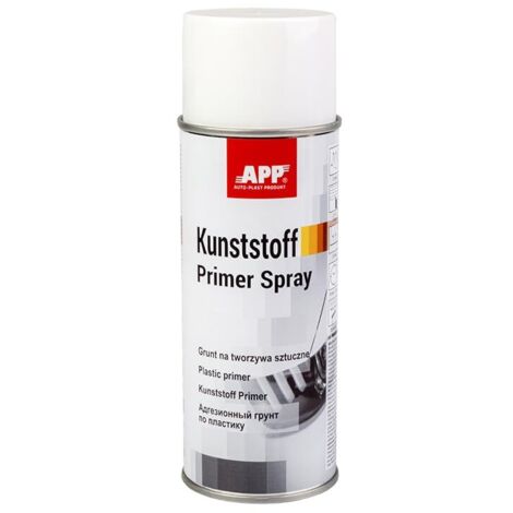 APP Kunststoff Plastic Primer Spray  Aggrappante per Plastica  Primer per Plastica - rinnova plastica  Flessibile, ad asciugatura rapida  Argento trasparente  400 ml