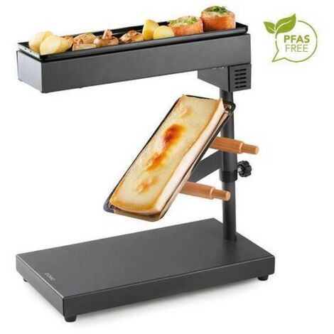 Apparecchio da raclette DOMO DO1145RC 1000 W piastra PFAS-free nero opaco