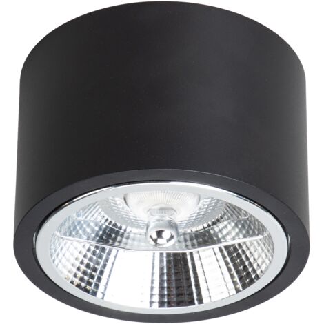 Apparecchio da superficie Redondo Nero 1xAR111 GU10