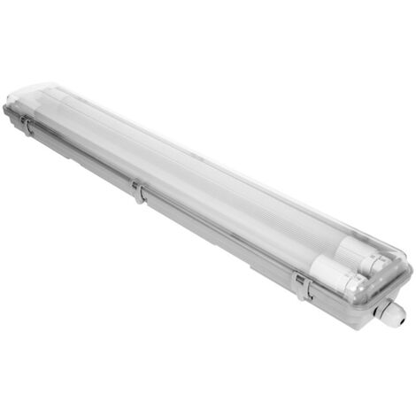 Apparecchio di illuminazione IP65 da 60 cm + 2 lampade fluorescenti a LED T8 da 9 W 1800 lm, 4000 K - ON-DS-3