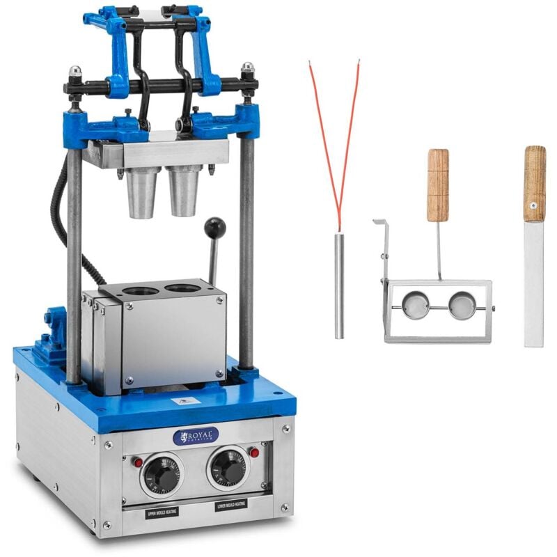 Royal Catering - Appareil à cornet de glace Machine à cornet de glace 50 - 60 gaufres/h 1500 w