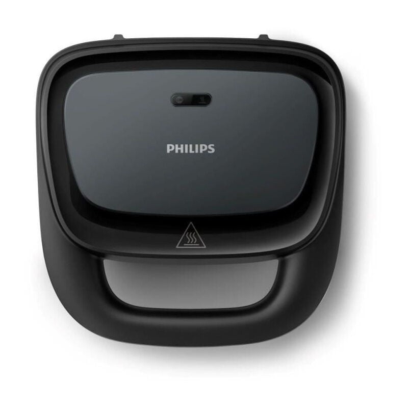 Philips - Appareil a croque-monsieur HD2331/90 - 750 w - Plaques triangulaires - Noir