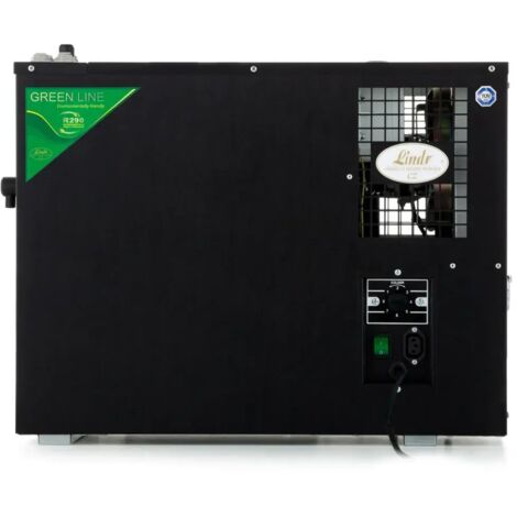 Appareil à eau pétillante professionnel Lindr SODA AS-110 Green Line, distributeur d'eau gazeuse et refroidisseur de boissons pour restaurants et bars, capacité 110 l/h, 3 boissons, dimensions compact