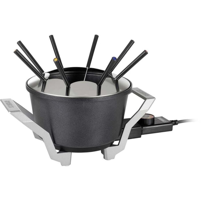 Princess 01.173100.01.001 Appareil à fondue 800 w voyant lumineux noir, aluminium