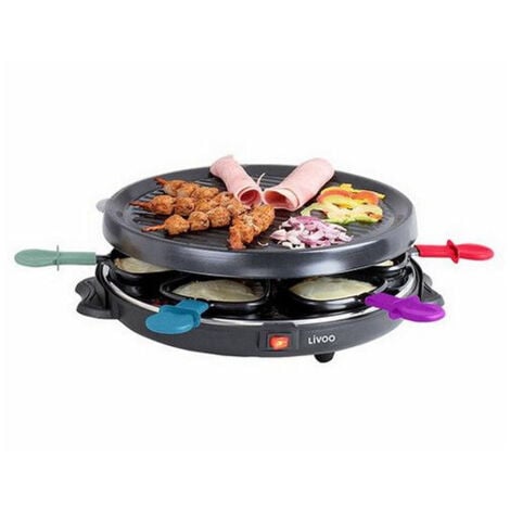 DELTA IMPORT Appareil à raclette 6 personnes 800w - Livoo - doc207