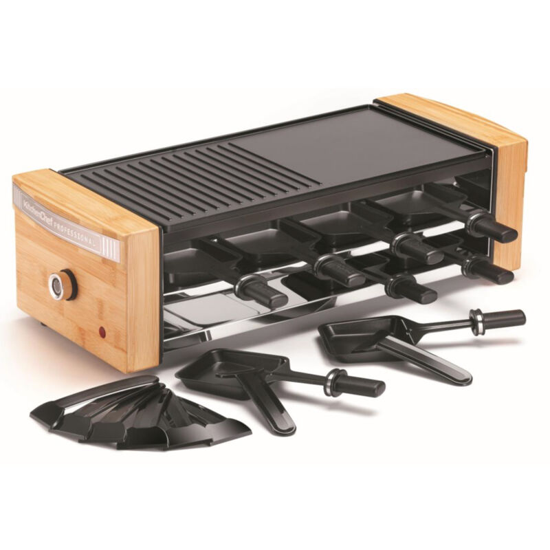 KITCHENCHEF Raclette / Grill 8 personnes - KCWOODLUX8