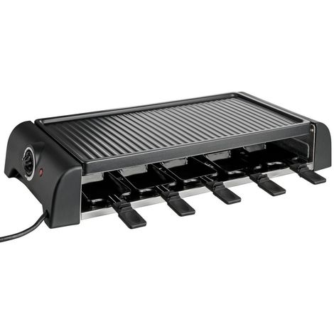 Appareil à raclette Grill XXL 10 personnes 1500W DELUXE 2en1