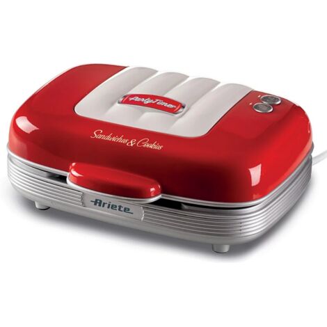 Appareil à sandwich 3en1 700w rouge - Ariete - 1972ROUGE