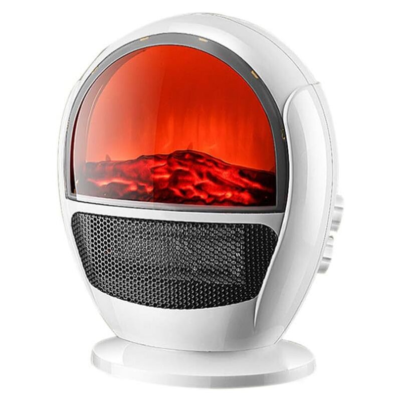 Largeight - Appareil De Chauffage Électrique Portatif Pour Le Foyer, Mini Appareil De Chauffage Avec Effet De Bûche Réaliste, Foyer De Sécurité Pour