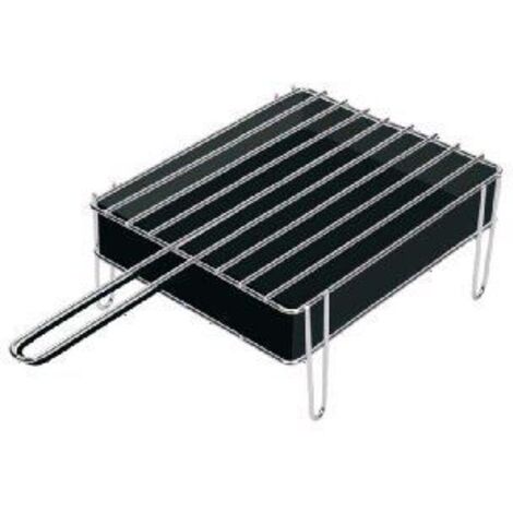 Appareil de cuisson sauvic tabletop grill acier inox 43x22 cm