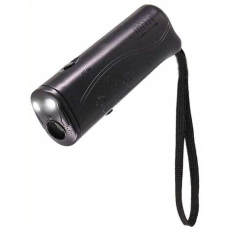 Appareil de dressage et répulsif pour chien à ultrasons à LED Anti-aboiement Dispositif de dressage portable pour chien (Noir)