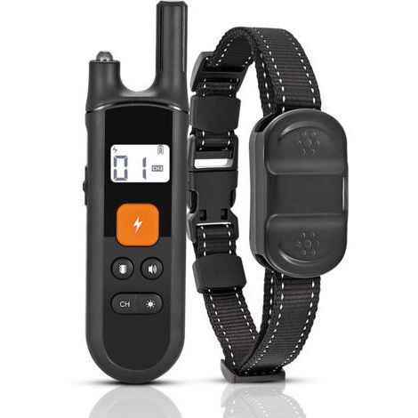 Appareil de dressage intelligent pour chiens, sûr pour arrêter les aboiements sans blesser les chiens, portée de télécommande ultra-longue, avec lumière LED